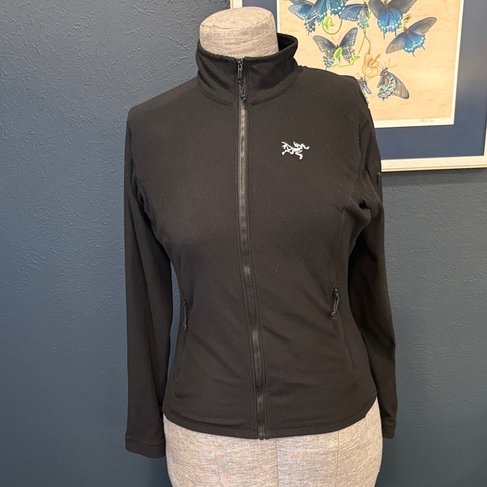 Arc'teryx Women's Delta LT Black Full-Zip Utility Jacket Large